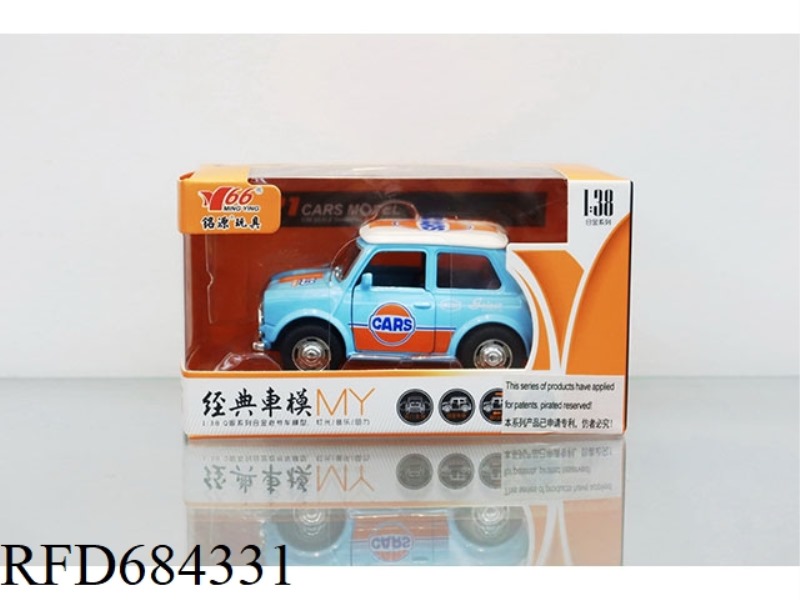 1: 38 BAY Q MINI ALLOY POWER 2 DOOR VINTAGE CAR