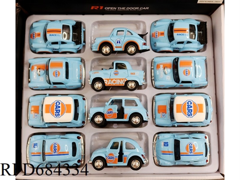 1: 38 BAY Q EDITION BEETLE ALLOY POWER 2 OPEN DOOR VINTAGE CAR