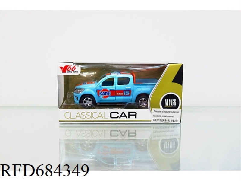 1: 32 GULF TOYOTA FOUR DOOR PICKUP ALLOY POWER BACK OPEN 2-DOOR CAR