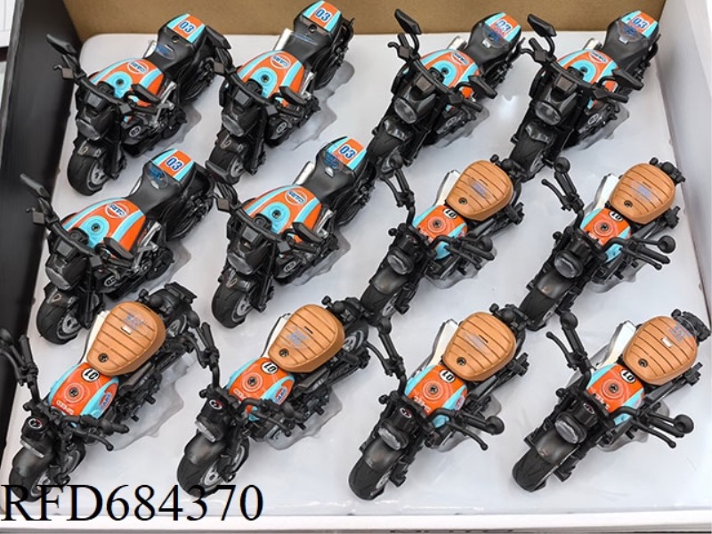 1: 14 GULF ALLOY POWER HONDA LITTLE MONKEY MOTORCYCLE WITH LIGHT AND MUSIC