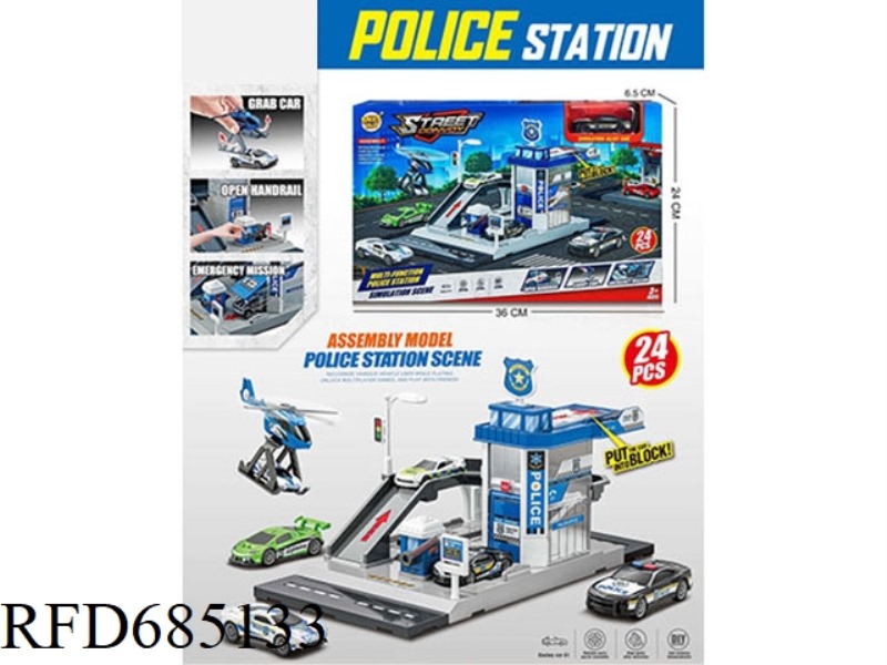 THE CITY POLICE STATION IS EQUIPPED WITH ONE ALLOY CAR (PARKING LOT).