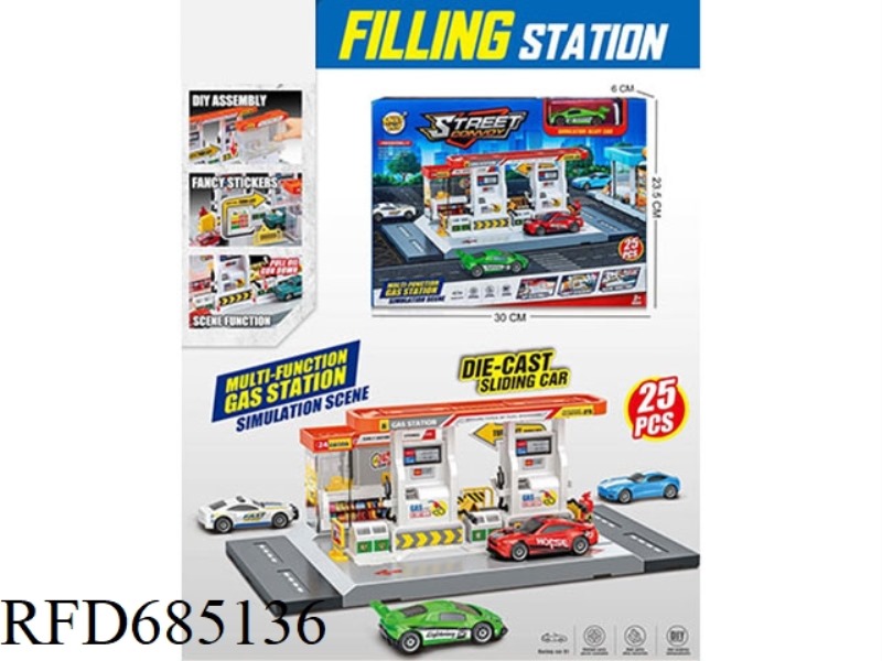ONE ALLOY VEHICLE IS PROVIDED FOR THE URBAN GAS STATION (PARKING LOT).