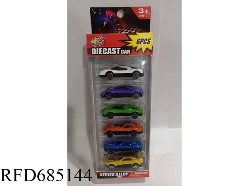 6 WINDOW BOX ALLOY CARTS (G1-8)