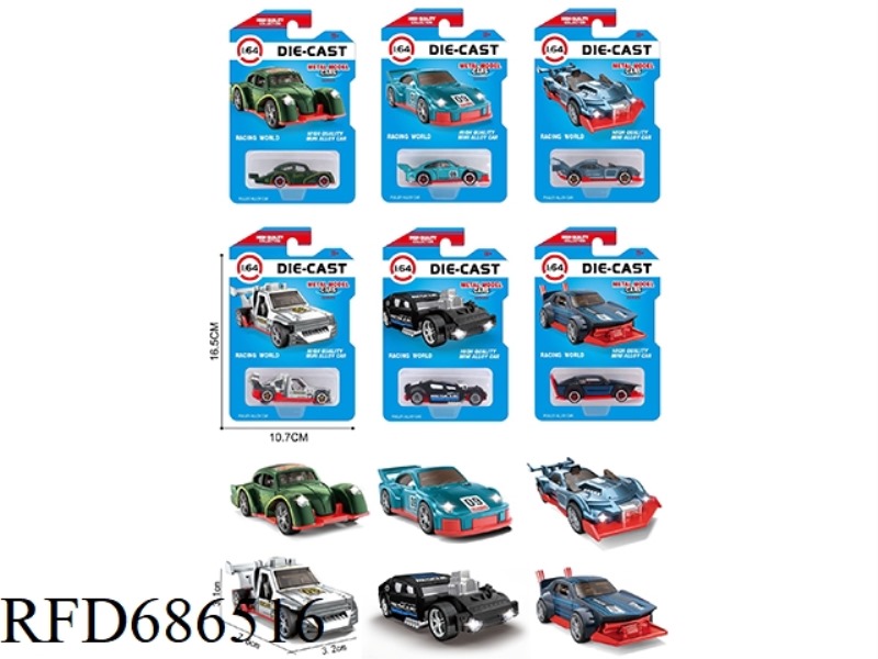 ALLOY SLIDING RACING CAR