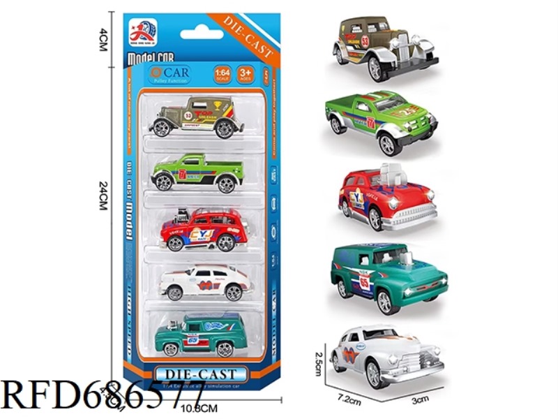 ALLOY SLIDING RACING CAR