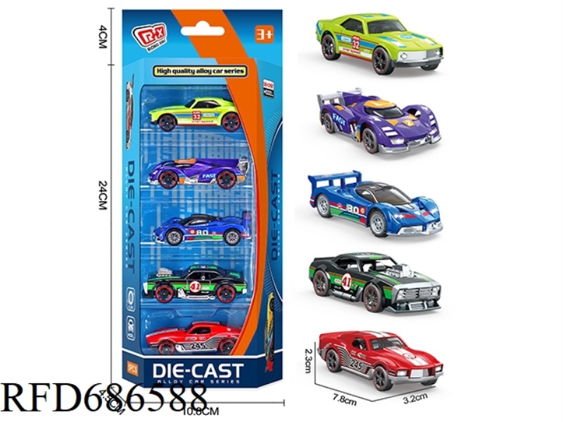 ALLOY SLIDING RACING CAR