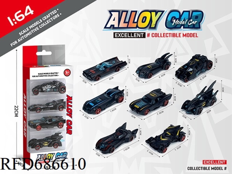 1:64 ALLOY CAR 4 PCS