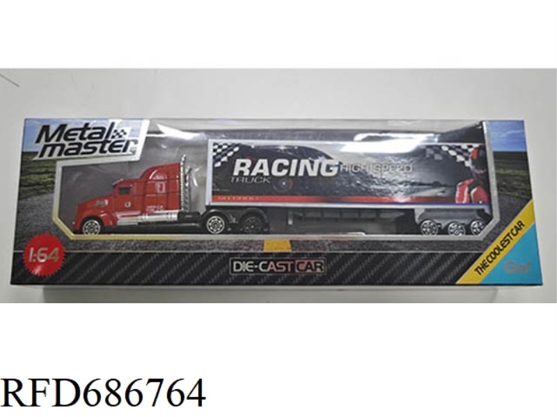 1:64 ALLOY RACING CONTAINER TRUCK