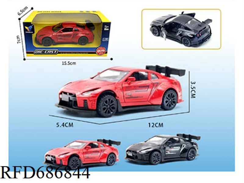 1:32 ALLOY NISSAN GTR TRACK EDITION (REBOUND DOUBLE DOORS)
