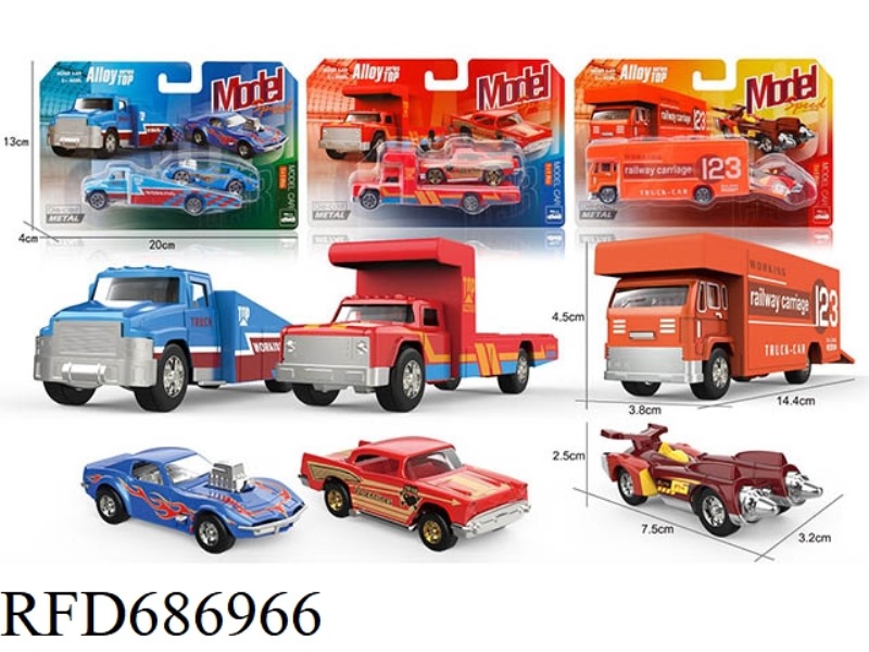 1:64: MIXED LOADING OF THREE MODELS FOR THE CAR TRANSPORT TEAM