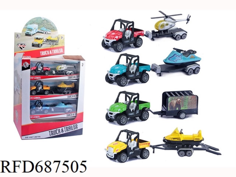ALLOY WARRIOR LITTLE FARMER WITH DRAGBOARD+DRAG (SET OF 16)