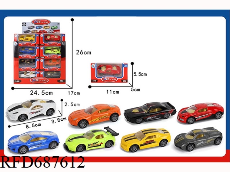 1: 48 ALLOY REGENERATIVE CAR (24PCS/BOX)
