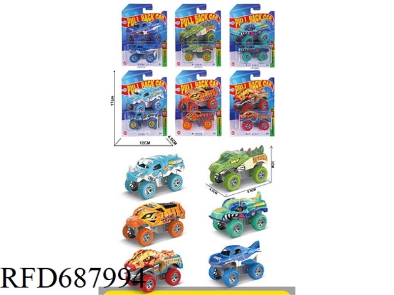 ALLOY RECOIL ANIMAL CAR