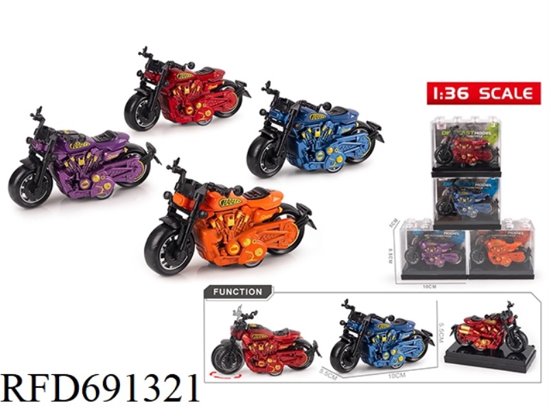1:36 HARLEY-DAVIDSON ALLOY RECOIL MOTORCYCLE