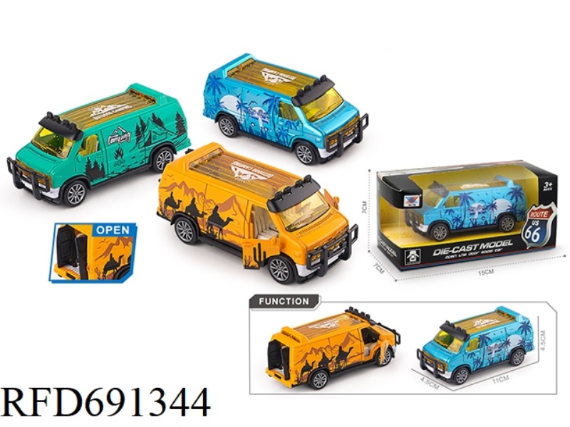 1:32 JIMUS ALLOY VAN WITH THREE-DOOR REBOUND
