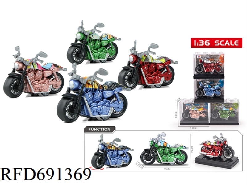 1:36 ALLOY HARLEY-DAVIDSON PEARLESCENT MOTORCYCLE