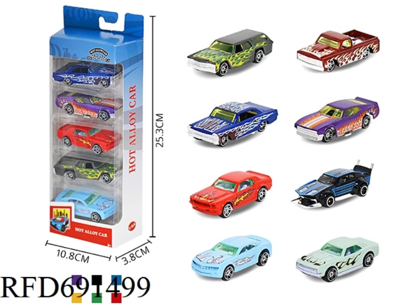 1: 64 ALLOY CAR 5PCS