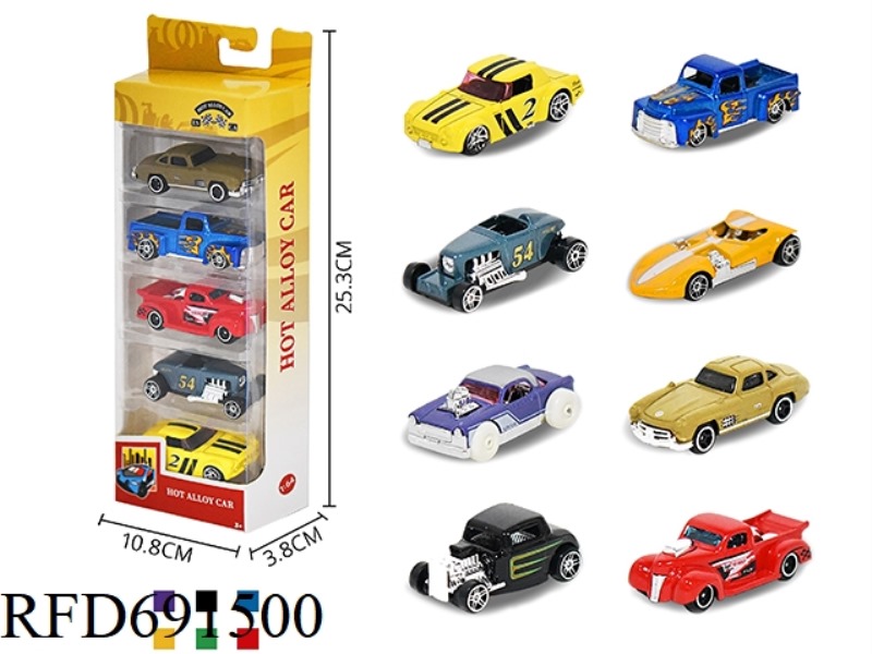 1: 64 ALLOY CAR 5PCS