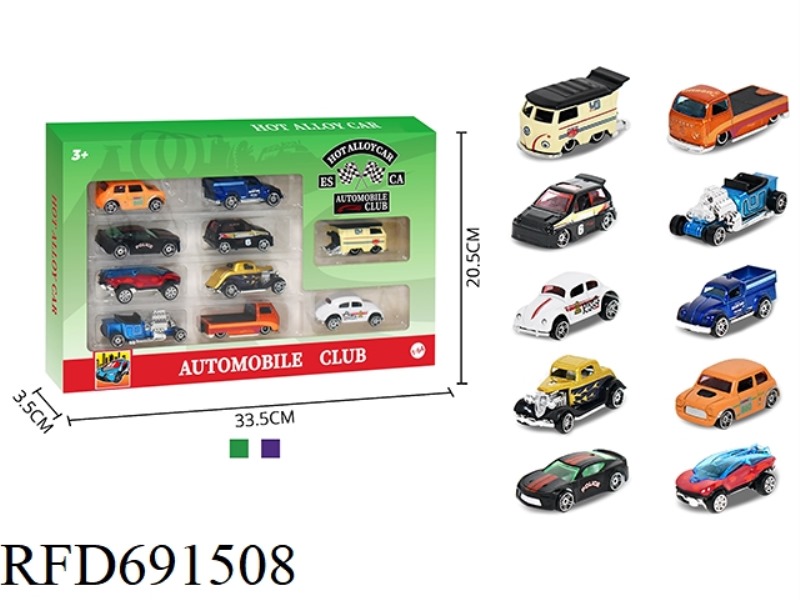 1: 64 ALLOY CAR 10PCS