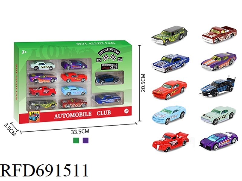 1: 64 ALLOY CAR 10PCS