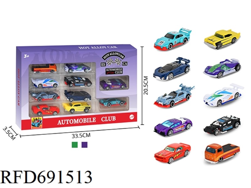 1: 64 ALLOY CAR 10PCS