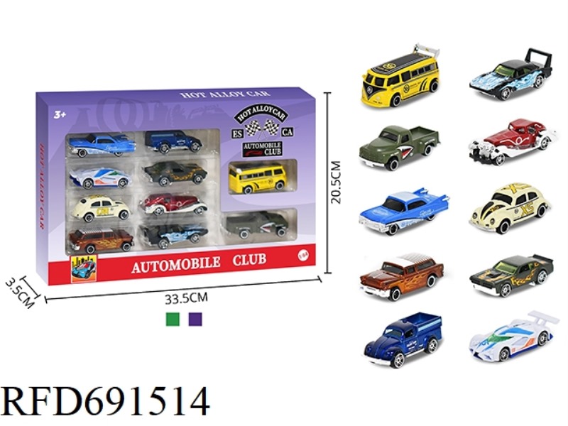 1: 64 ALLOY CAR 10PCS