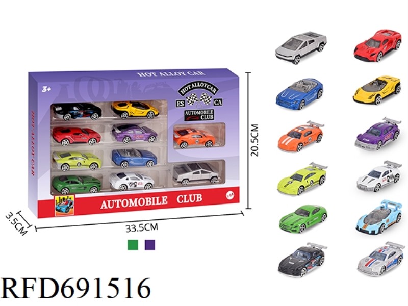 1: 64 ALLOY CAR 10PCS
