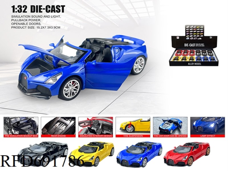 1: 32 BUGATTI MISTRAL ALLOY CAR