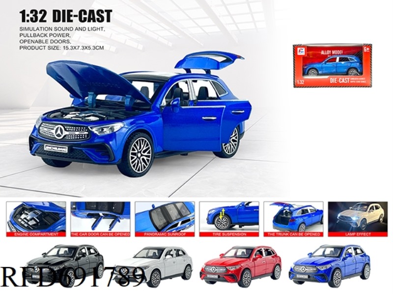 1: 32 MERCEDES BENZ GLC400 ALLOY CAR