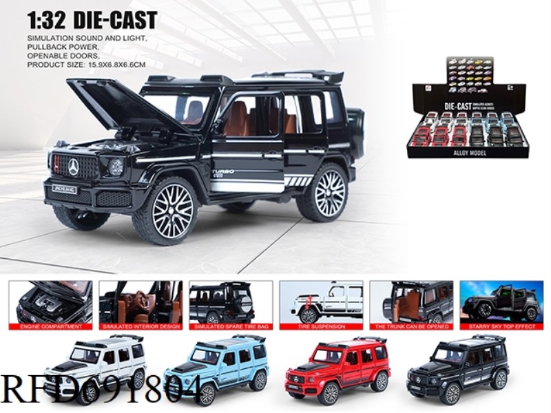 1: 32 GB MERCEDES BENZ G800 WITH STARLIGHT TOP ALLOY CAR