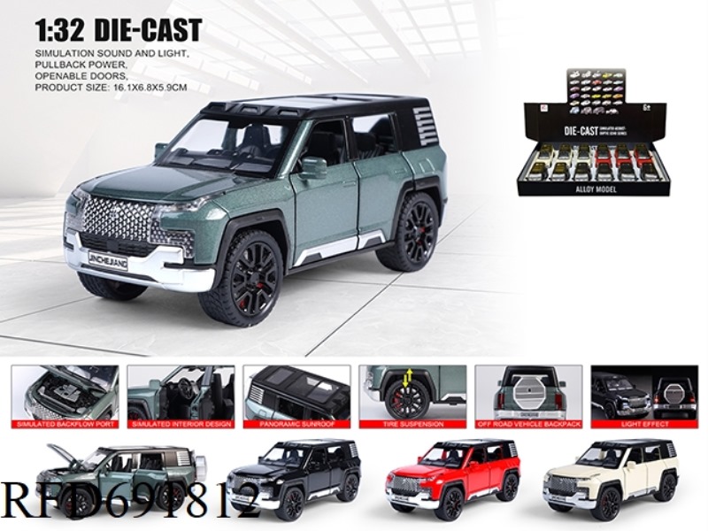 1: 32 BYD LOOKS UP AT U8 ALLOY CAR