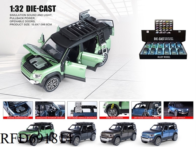 1: 32 LAND ROVER DEFENDER 110- OFF ROAD VEHICLE