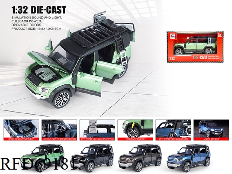 1: 32 LAND ROVER DEFENDER 110- OFF ROAD VEHICLE