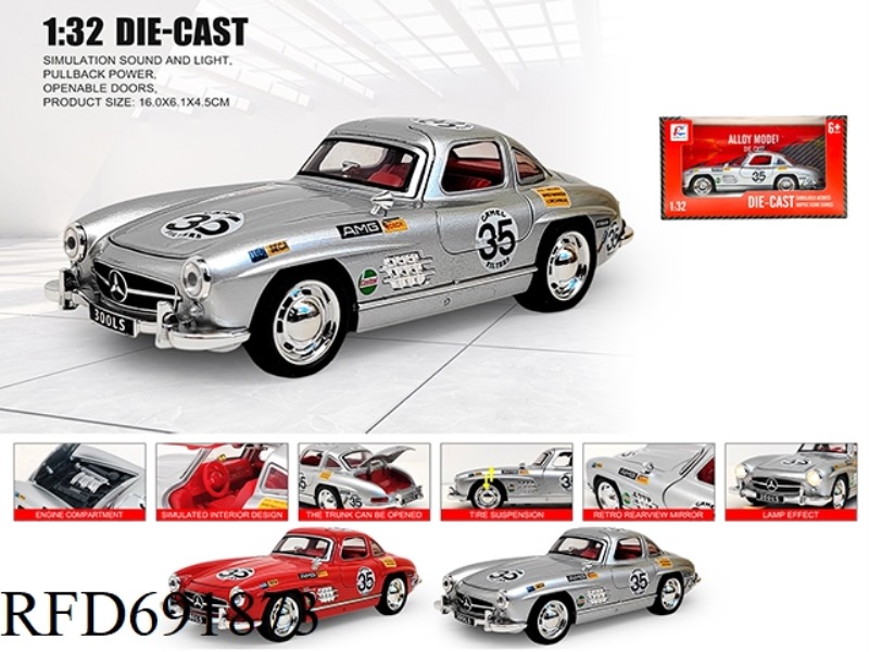 1: 32 MERCEDES BENZ -300SL - FLORAL EDITION