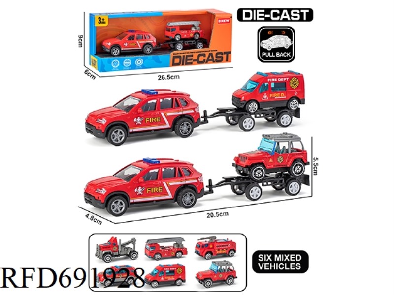 PULLBACK ALLOY FIRE TRUCK