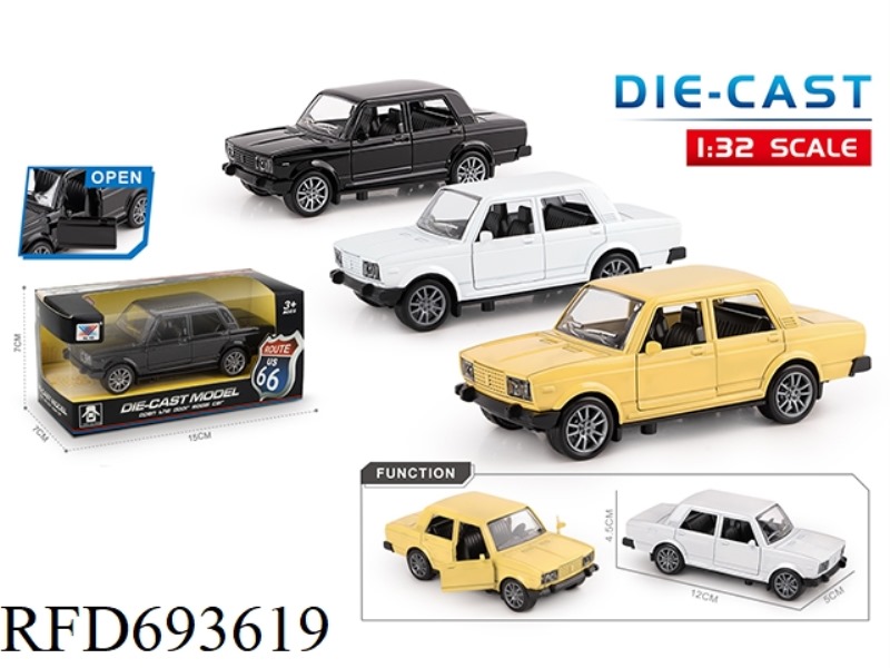 1:32 ALLOY CAR MODEL RUSSIAN LADA DOOR OPENING RETURN FORCE
