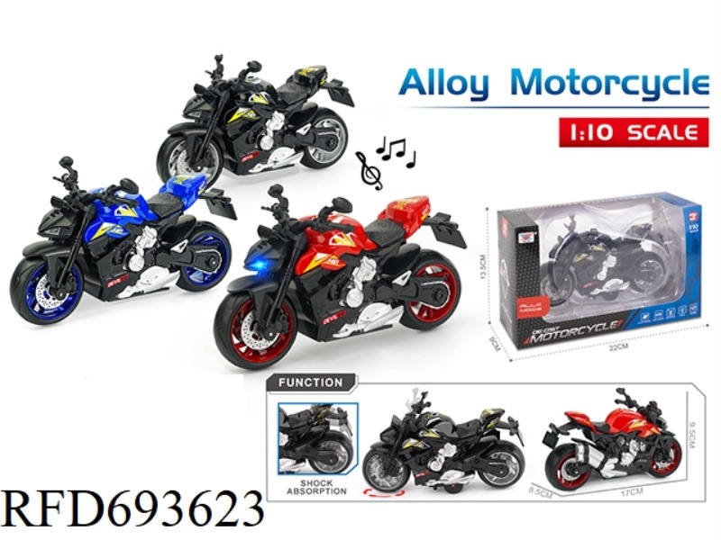 1:10 ALLOY Q-VERSION MOTORCYCLE COBRA REBOUND LIGHT MUSIC