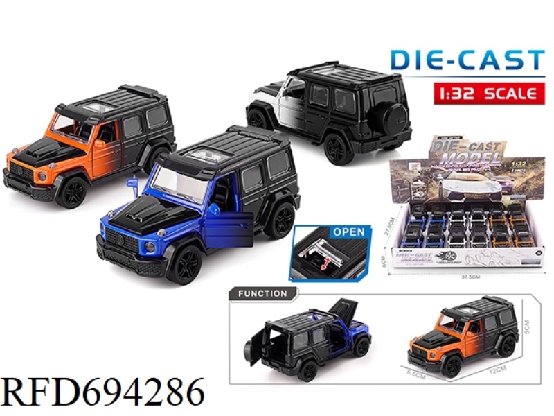 1:32 ALLOY CAR MODEL MERCEDES-BENZ G-CLASS TWO-TONE DOOR REBOUND FORCE (12PCS)