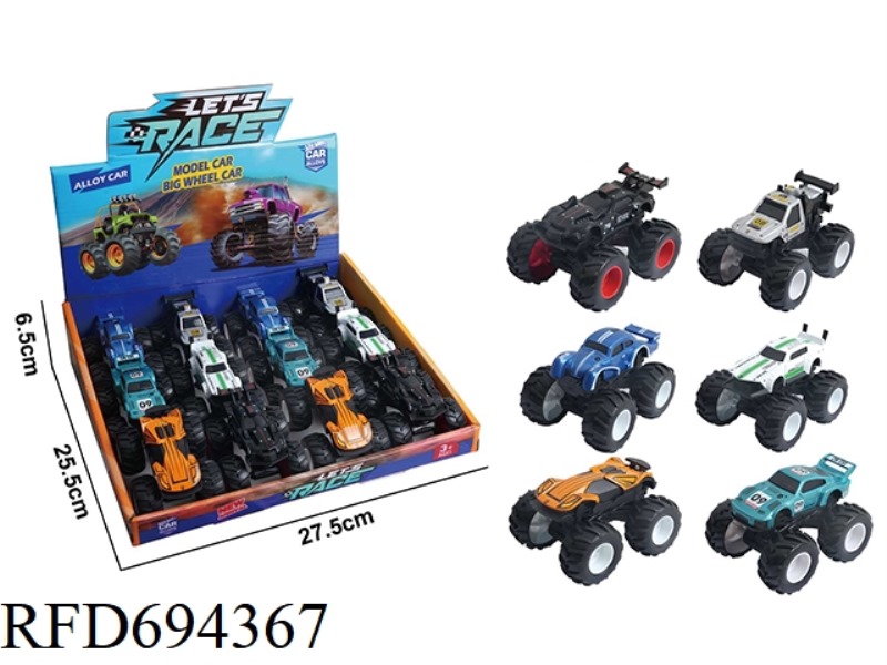 1:64 ALLOY INERTIAL OFF-ROAD LARGE WHEEL VEHICLE