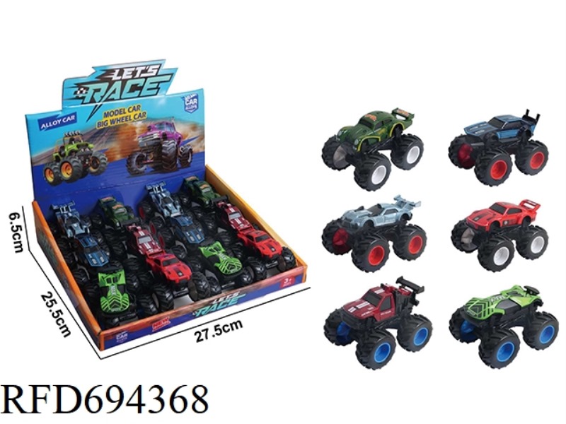 1:64 ALLOY INERTIAL OFF-ROAD LARGE WHEEL VEHICLE