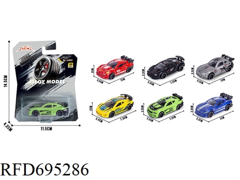 1:64 ALLOY CAR 6 MODELS MIXED