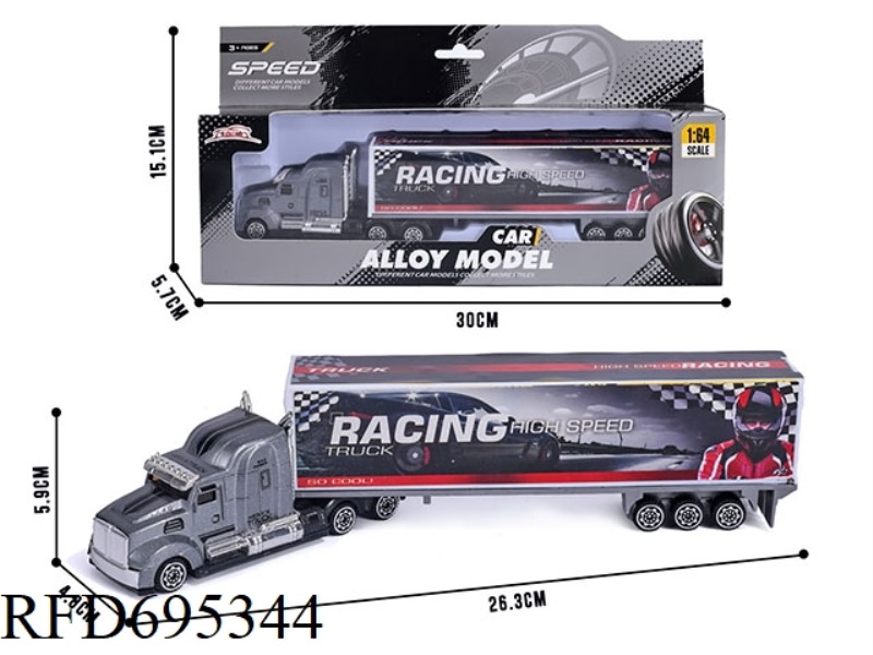 1:64 ALLOY RACING CONTAINER TRUCK