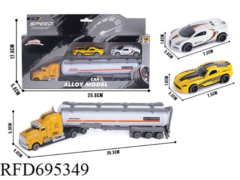 ALLOY 1:64 TANKER TRUCKS +2 PCS 
1:64 ALLOY SPORTS CAR