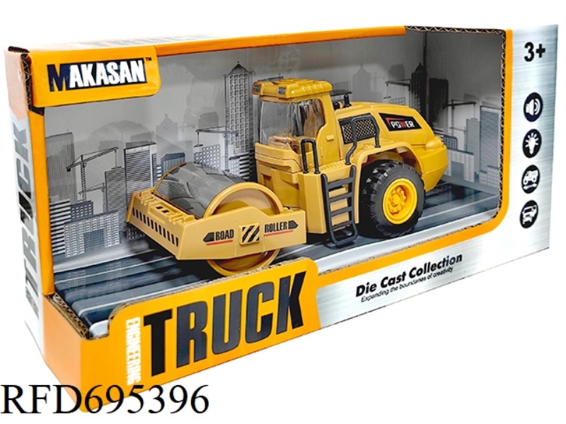 ALLOY INERTIAL ROAD ROLLER FORKLIFT (LIGHTING/MUSIC)