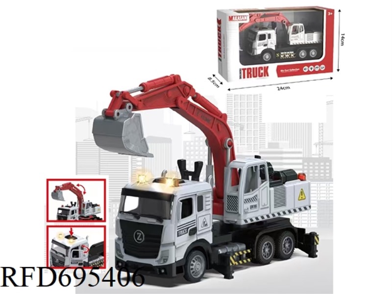 ALLOY RECIPROCATING FLAT-HEAD EXCAVATOR (LIGHTING/MUSIC)