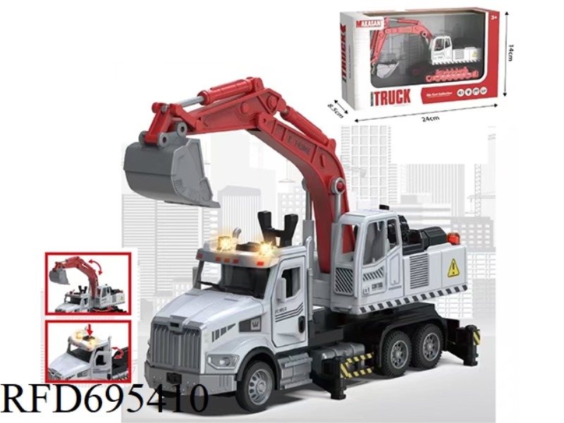 ALLOY REBOUND AMERICAN CAB EXCAVATOR (LIGHTS/MUSIC)