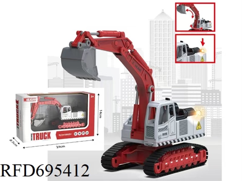 ALLOY SLIDING TRACK EXCAVATOR (LIGHTING/MUSIC)