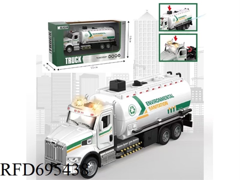 ALLOY REBOUND AMERICAN HEAD WATER TANKER (LIGHTS/MUSIC)