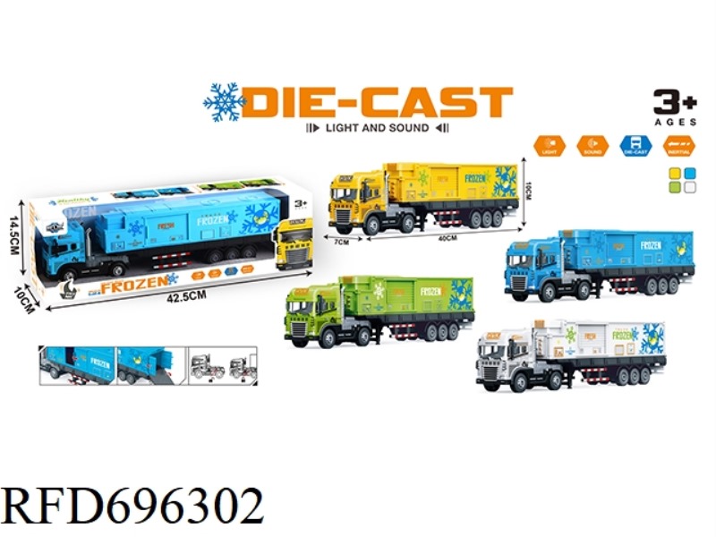 INERTIAL ALLOY COLD CHAIN CAR WITH LIGHTING AND SOUND (INCLUDING 3 AG13 BATTERIES)