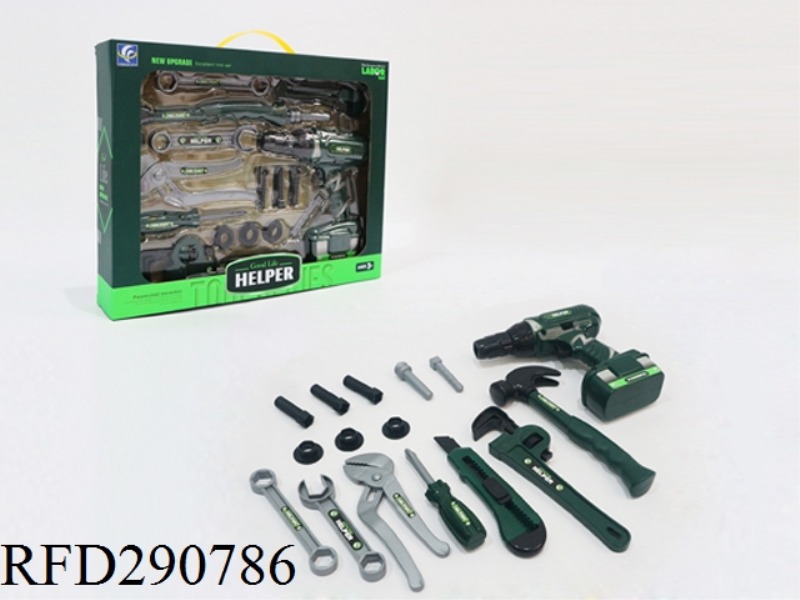 TOOL SET B/O ELECTRIC DRILL 15PCS